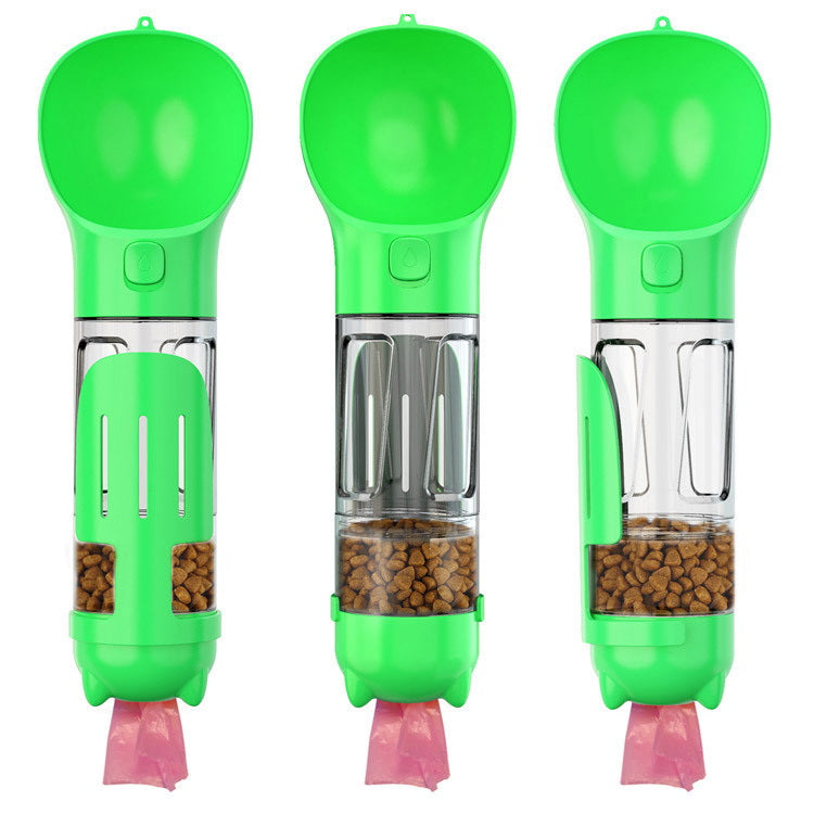 4-in-1 Multifunction Dog Water Bottle Increase the food compartment