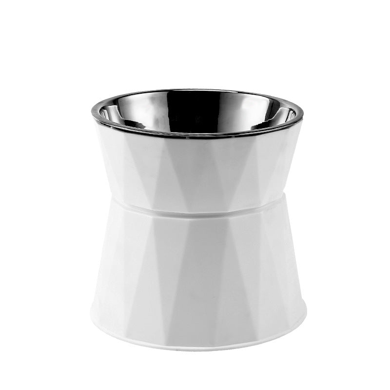PG-0338 Elevated Dog Bowl, Removable Stainless Steel Food and Water Bowl, Non-Skid & Non-Spill Dog Dish
