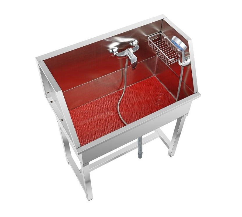 PG-0491 Stainless steel dog bathtub pet grooming bath