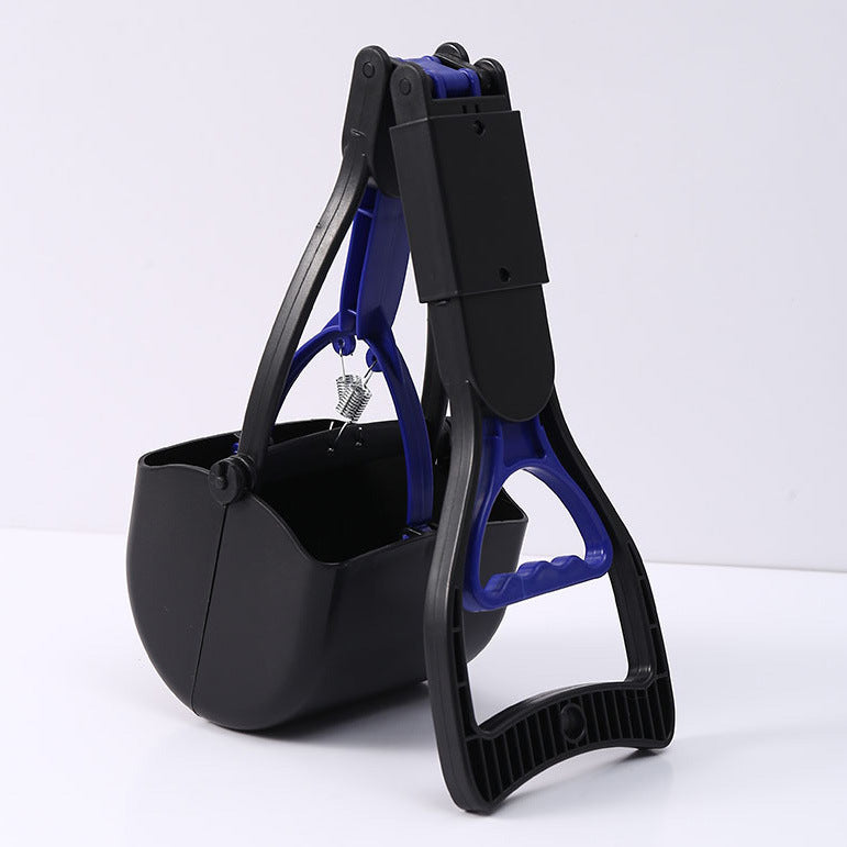 PG-0273 60 cm Non-Breakable Pet Pooper Scooper for Dogs and Cats with Long Handle High Strength Material and Durable Spring for Easy Grass and Gravel Pick Up