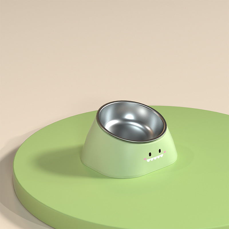 PG-0345 Cartoon stainless steel single bowl Bevelled bowl