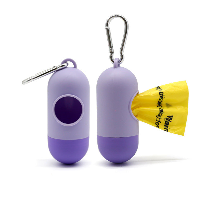 PG-0265 Capsule Shaped Poop Bag Dispenser Pet Waste Disposal Bag Dispenser