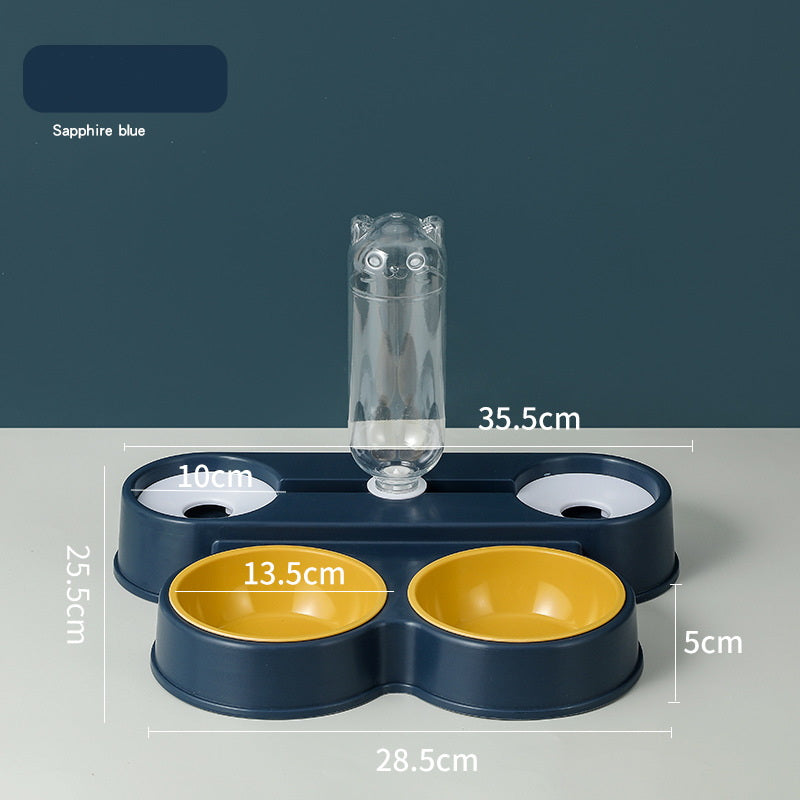 PG-0347 Automatic water feeder neck guard Double drinking and double feeding bowls