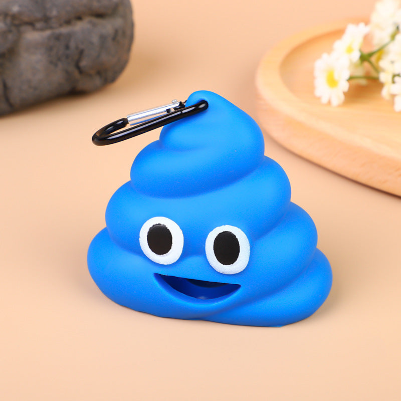 PG-0270 Emoji Poop Bag Holders Super Cute and Funny Dog Poop Bag Holder for Leash Durable Adorable Dog Poop Bag Dispenser for Dog