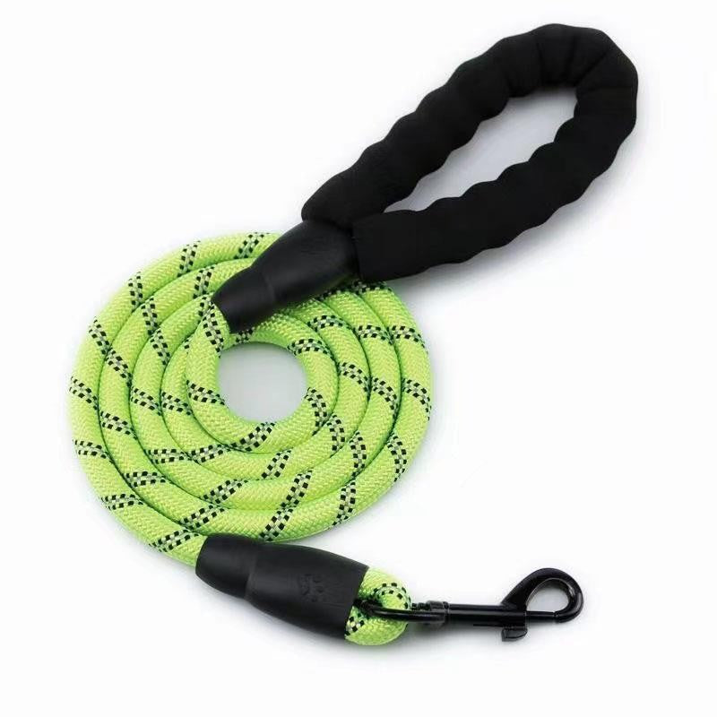 PG-0193 Nylon Strong Dog Rope Lead Reflective Training Dog Leash with Soft Handle