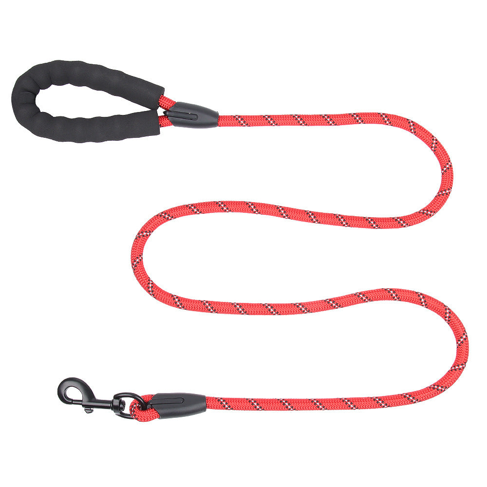 PG-0198 Nylon Strong Dog Rope Lead Reflective Training Dog Leash with Soft Handle