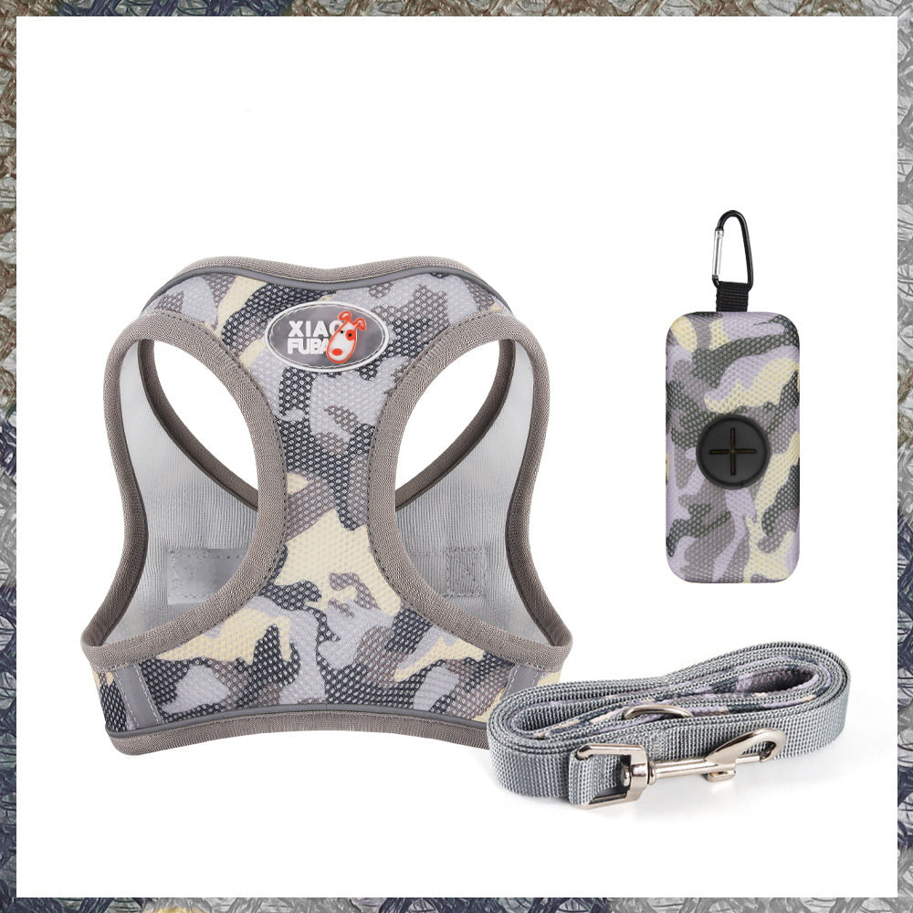 PG-0194 Dog Harness with Leash Set,Soft Mesh Dog Harness Pet Puppy Vest