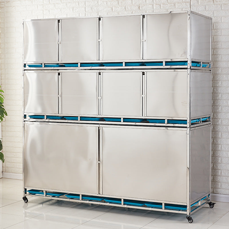 PG-0405 125 Two layers & Four Rooms Veterinary Stainless Steel Dog Kennel Cages Equipment Animal Cages