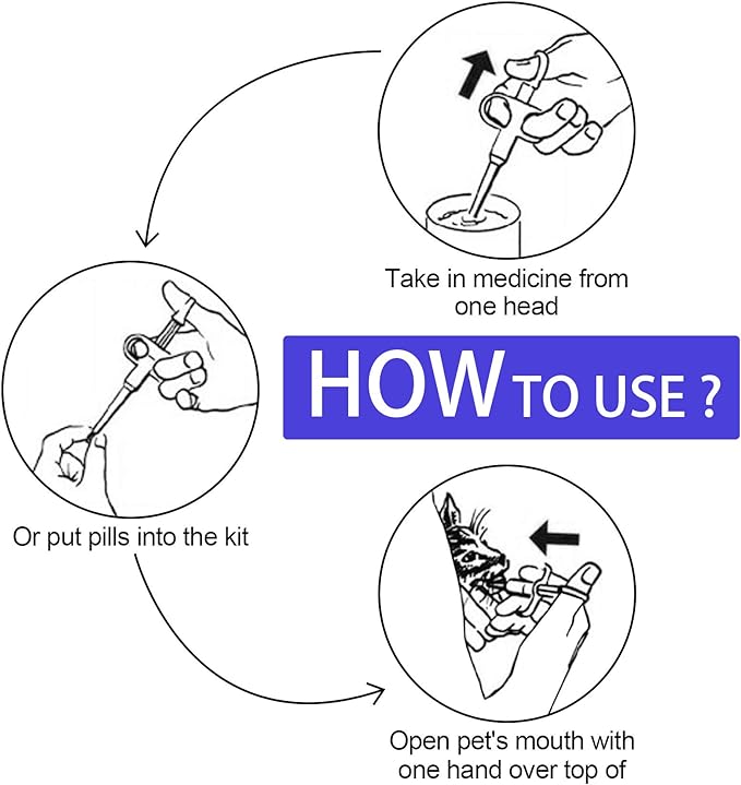 PG-0506 Pet Medicine Feeder, Silicone Syringe Cat Dog Puppy Pill Dispenser