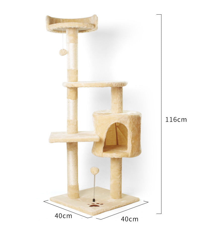 Cat Climbing Frame Cat Toy Cat Claw Board Pet Toy Cat Climbing Frame Imitated Solid Wood Cat Climbing Frame Cat Scratching Column Tree