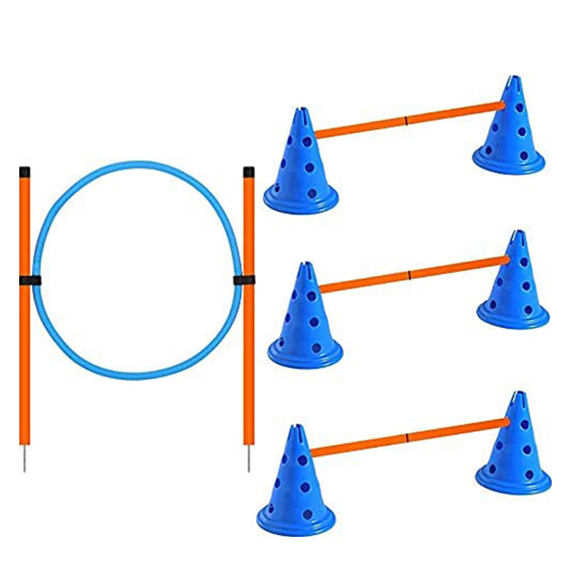 PG-0497 Dog Jump the circle pole obstacle course