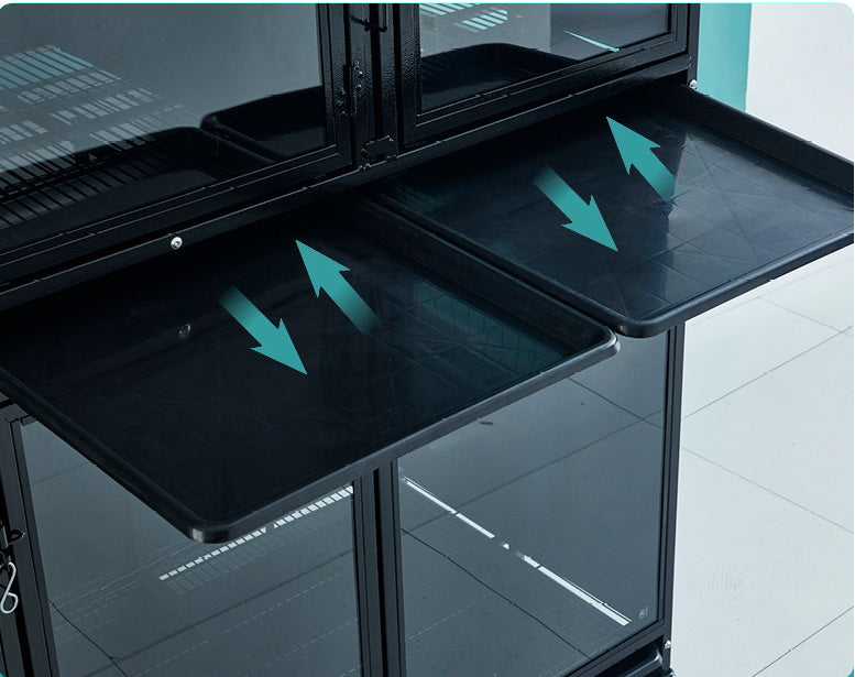 PG-0420 214 Single & Two Rooms Pet store foster cage Pet hospital inpatient cage breeding cage Display cage Multi-layer dog cage Pet store foster cabinet