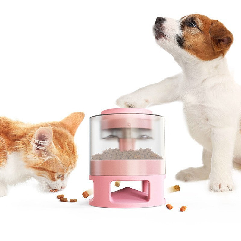 Pet Train Food Dispenser Interactive Game Chewer Food Bowls for Cats
