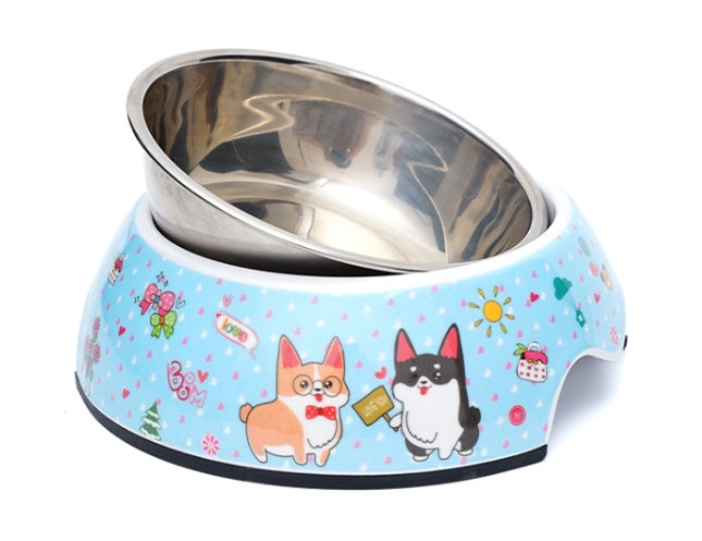 Melamine Plastic Lovely Puppy Dog Food Bowl