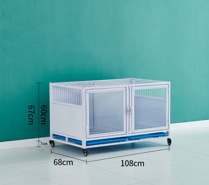 PG-0428   108B-Single & Four Rooms Pet store foster cage Pet hospital inpatient cage breeding cage Display cage Multi-layer dog cage Pet store foster cabinet