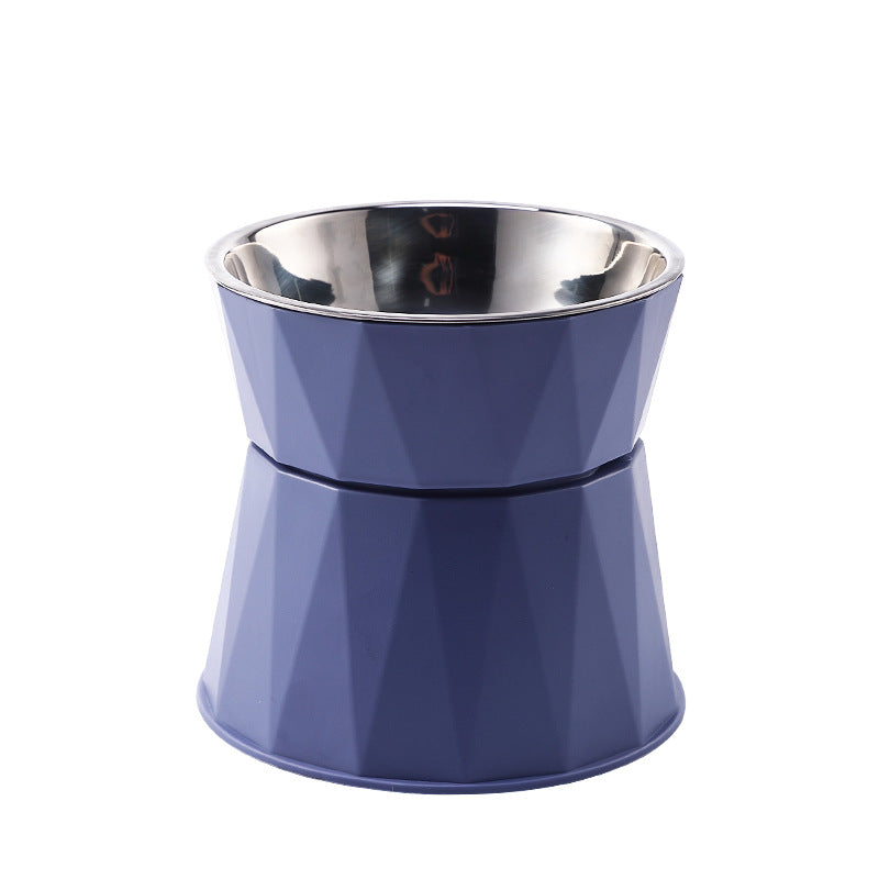 PG-0338    Elevated Dog Bowl, Removable Stainless Steel Food and Water Bowl, Non-Skid & Non-Spill Dog Dish