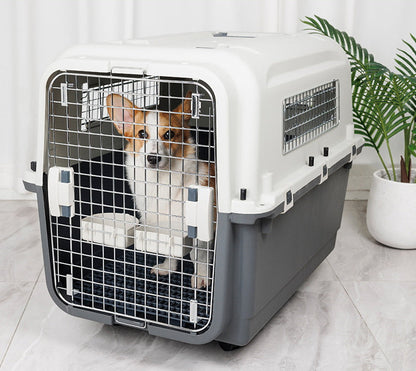 PG-0485  Portable plastic pet carrier Small and medium-sized pets out of the consignment air carrier detachable cat pet air carrier