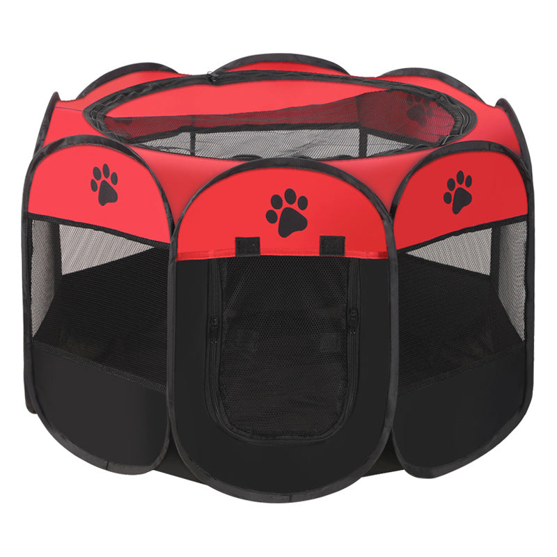 PG-0211  Portable Pet Playpen, Dog Playpen Foldable Pet Exercise Pen Tents Dog Kennel House Playground for Puppy Dog Yorkie Cat Bunny Indoor Outdoor Travel Camping Use