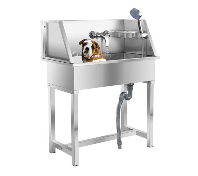 PG-0491   Stainless steel dog bathtub pet grooming bath