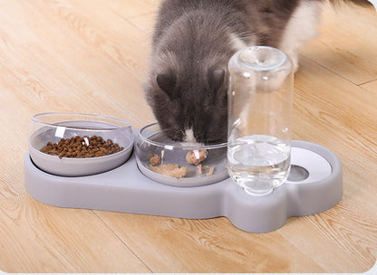 PG-0342    3-in-1 bowl Multifunctional tableware pet supplies Automatic water dispenser pet bowl