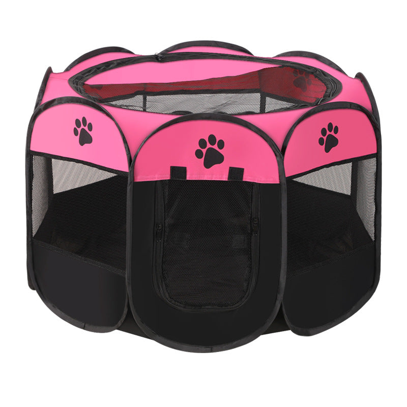 PG-0211  Portable Pet Playpen, Dog Playpen Foldable Pet Exercise Pen Tents Dog Kennel House Playground for Puppy Dog Yorkie Cat Bunny Indoor Outdoor Travel Camping Use