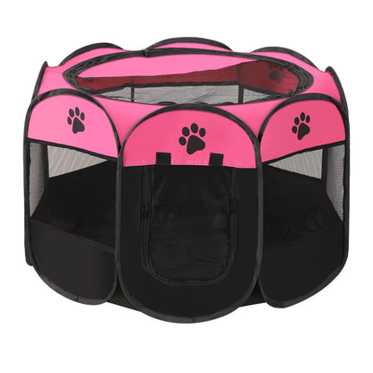 PG-0211  Portable Pet Playpen, Dog Playpen Foldable Pet Exercise Pen Tents Dog Kennel House Playground for Puppy Dog Yorkie Cat Bunny Indoor Outdoor Travel Camping Use