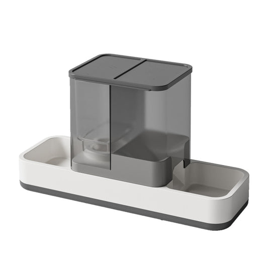 PG-0320 Dispensador de comida e água para gatos por gravidade Alimentador automático para cães Waterer 2 em 1 Conjunto automático de comida para animais de estimação e tigela de água com alimentação automática para gatinhos 