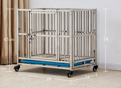 PG-0443   78  Veterinary Stainless Steel Dog Kennel Cages Equipment Animal Cages