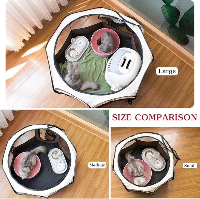 PG-0211  Portable Pet Playpen, Dog Playpen Foldable Pet Exercise Pen Tents Dog Kennel House Playground for Puppy Dog Yorkie Cat Bunny Indoor Outdoor Travel Camping Use