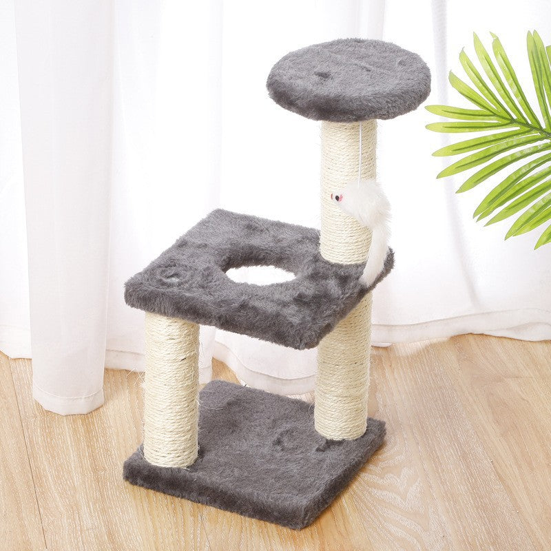 Kitten climb cat nest integrated cat jump small cat tree sisal cat scratching post cat scratching board