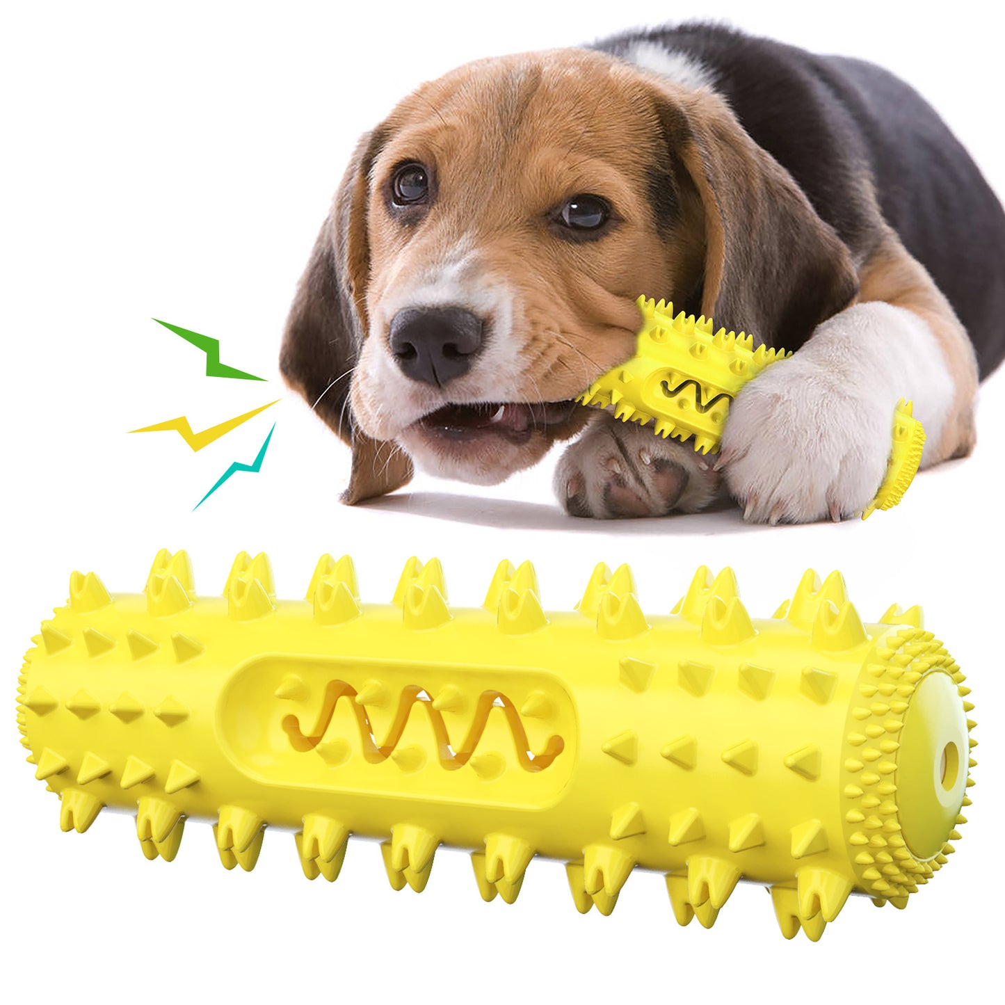 Brinquedos da mastigação do cão para mastigadores agressivos, vara da limpeza do cuidado da escova de dentes do cão, brinquedo da mastigação da escova de dentes do filhote de cachorro para o cão médio pequeno 