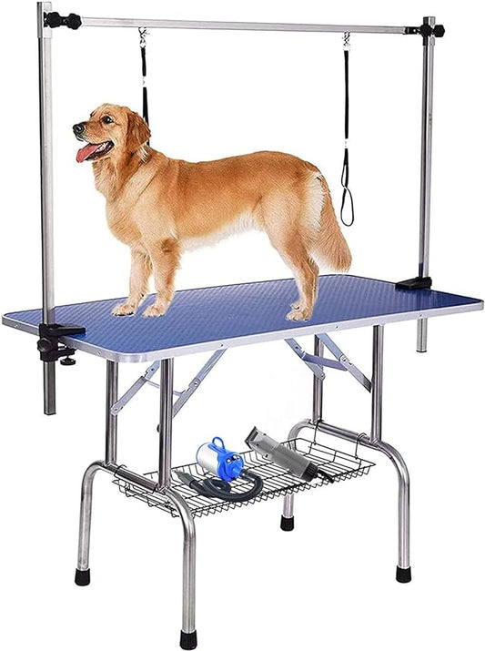 PG-0492   PET Dog Pet Grooming Table for Large Dogs Adjustable Height Heavy Duty Professional Portable Trimming Table