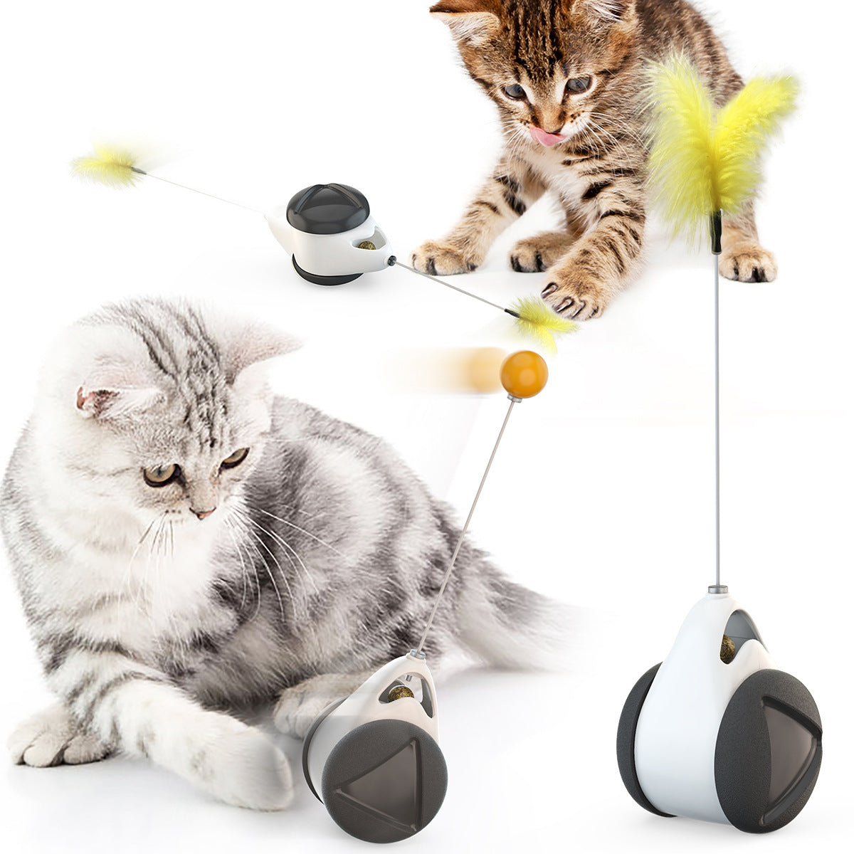 cat toy ball cat self hi cat-teasing stick ;Balancing car and cat stick