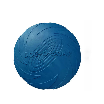 PG-0351     Dog Soft Rubber Interactive Flying Disc Dog Toy for Small Large Dogs - Floats in Water & Safe on Teeth