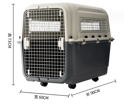 PG-0488   Pet carrier with Wire window large capacity large check box Portable carrier for cats and dogs