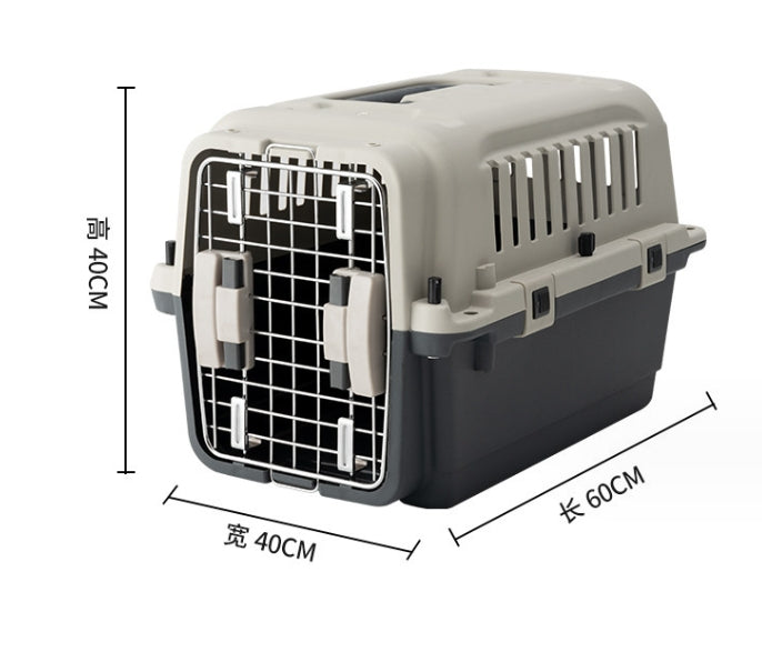 PG-0486   Pet carrier with Plastic window large capacity large check box Portable carrier for cats and dogs