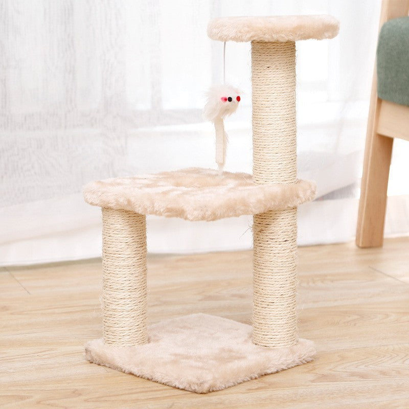 Kitten climb cat nest integrated cat jump small cat tree sisal cat scratching post cat scratching board