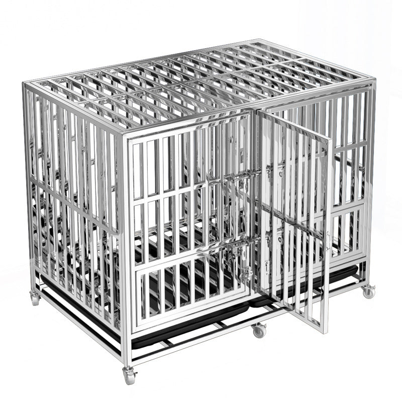 PG-0360   Stackable Dog Crates with Divider-Heavy Duty Dog Kennels and Crates With plastic pad