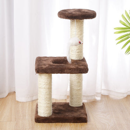 Kitten climb cat nest integrated cat jump small cat tree sisal cat scratching post cat scratching board