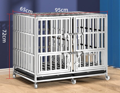 PG-0359   Stackable Dog Crates with Divider-Heavy Duty Dog Kennels and Crates