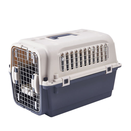 PG-0487 Transportador para animais de estimação com janela de arame, grande capacidade, caixa de seleção, transportador portátil para cães e gatos 