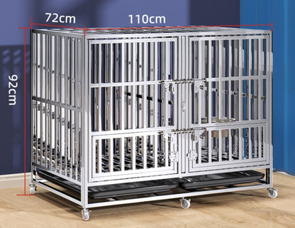 PG-0359   Stackable Dog Crates with Divider-Heavy Duty Dog Kennels and Crates