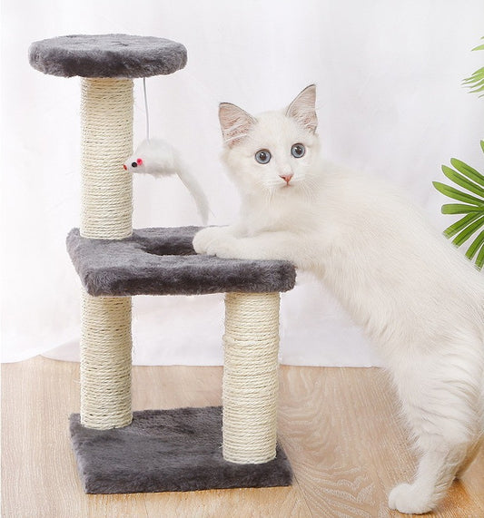 Kitten climb cat nest integrated cat jump small cat tree sisal cat scratching post cat scratching board