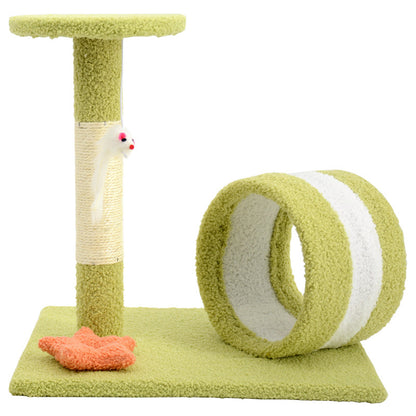 Quadro de escalada para gatos, árvore pequena, brinquedo para gatos, mesa de pular, sisal, poste para arranhar, maca para gatos 