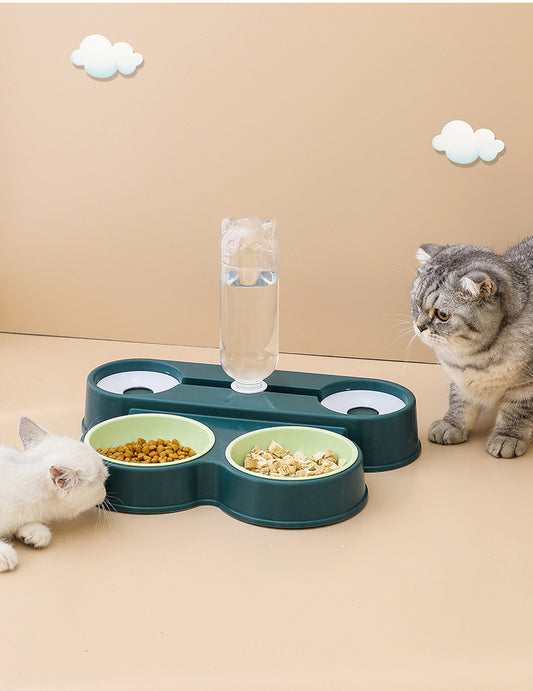 PG-0347   Automatic water feeder neck guard Double drinking and double feeding bowls