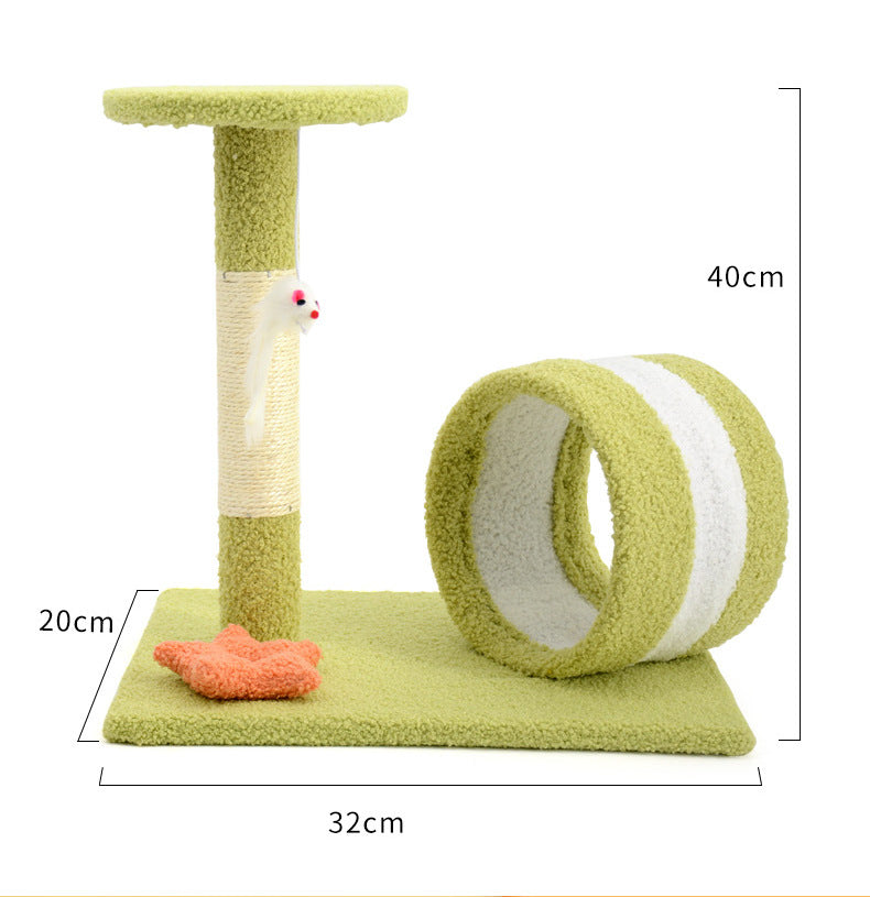 Quadro de escalada para gatos, árvore pequena, brinquedo para gatos, mesa de pular, sisal, poste para arranhar, maca para gatos 