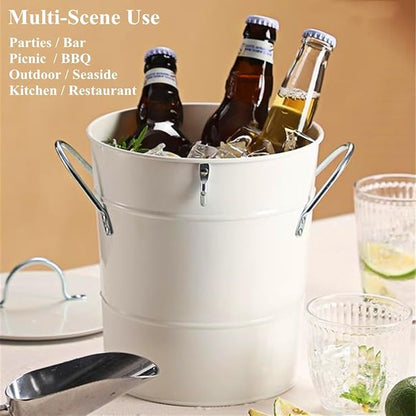 PG-0225  Ice Bucket for Cocktail Bar,Ice Buckets for Parties,Insulated Ice Buckets with Lid and Scoop,Party Beverage Tub for Home Kitchen Outdoor