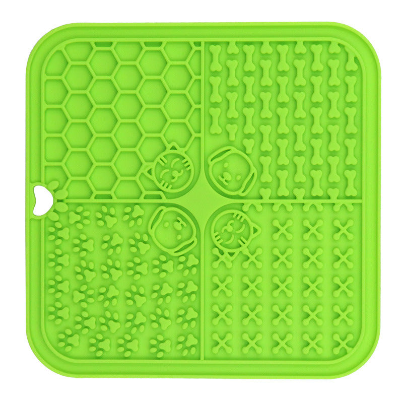 PG-0301 ventosa de silicone lambendo almofada para pet placemat silicone almofada de comida lenta para cão almofada de comida lenta para cão lambendo almofada 