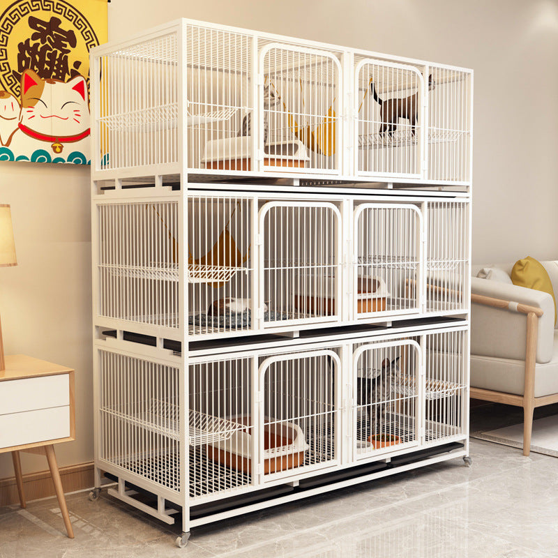 PG-0361   Stackable pet Crates with Divider-Heavy Duty Kennels and Crates