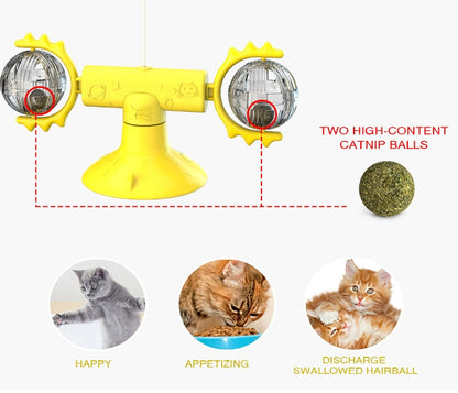 Brinquedo para gatos Meow Planet, bastão giratório para provocar gatos